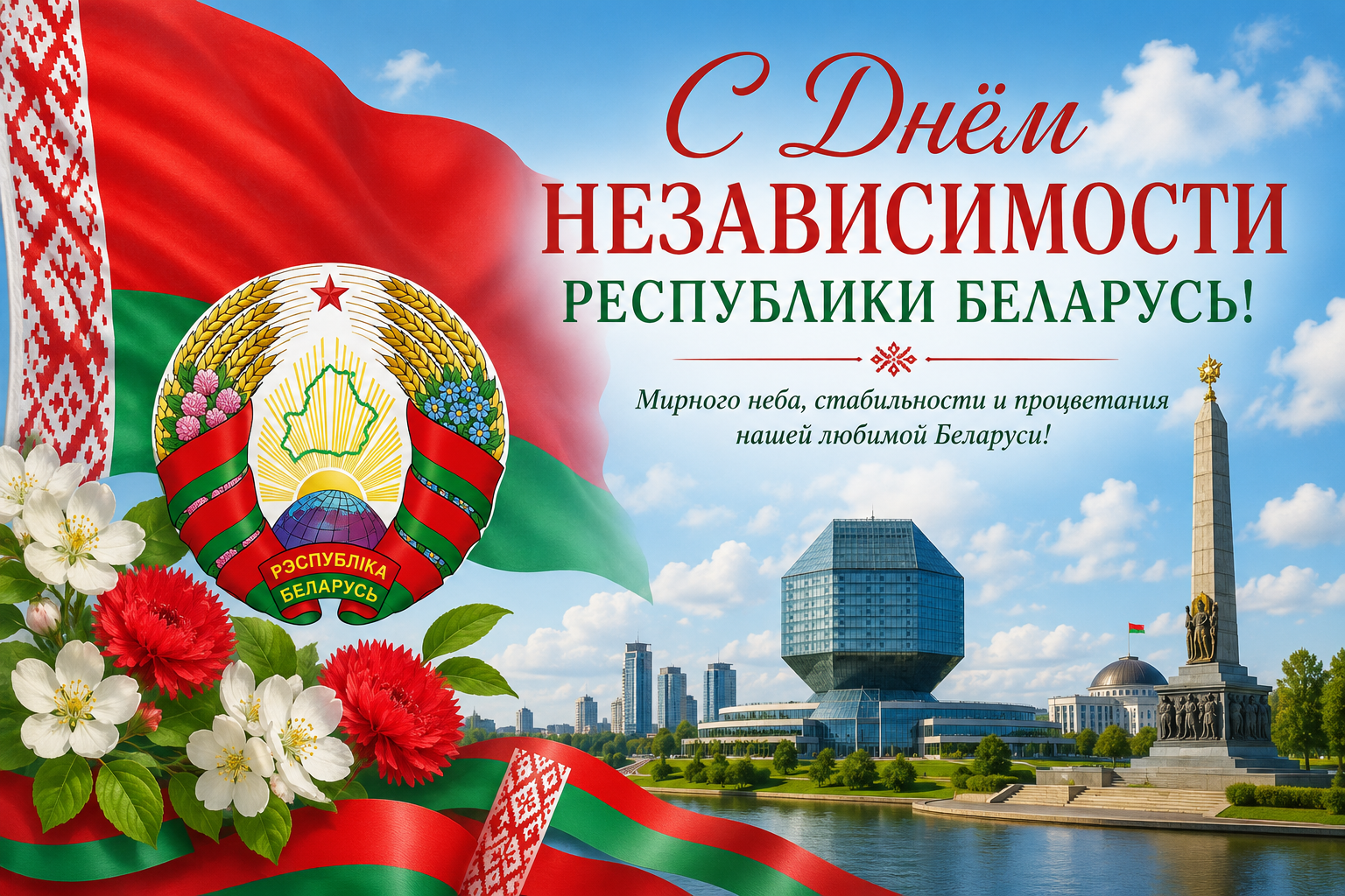 С Днём Независимости Республики Беларусь!